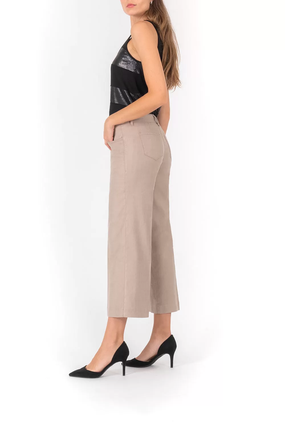 Annabelle Cropped Wide Leg