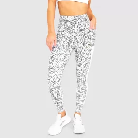 Breeze Mesh Leggings - White Speckle