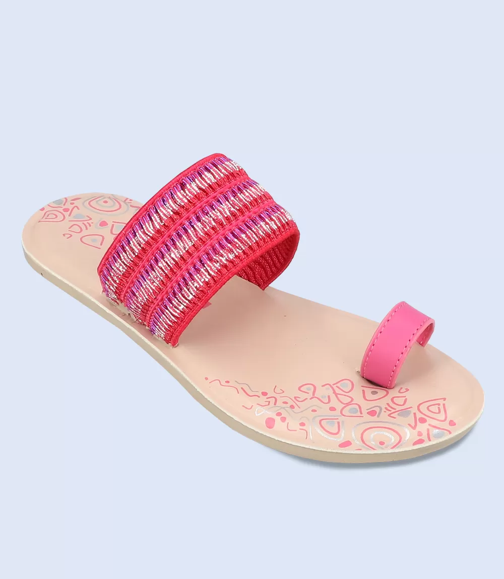 BW9377-Fuscia-Women Casual Chappal