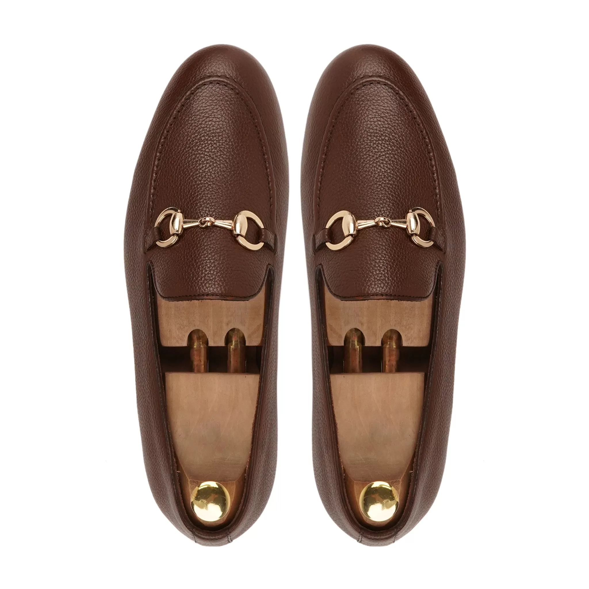 BYRON - BROWN PEBBLE GRAIN LOAFER