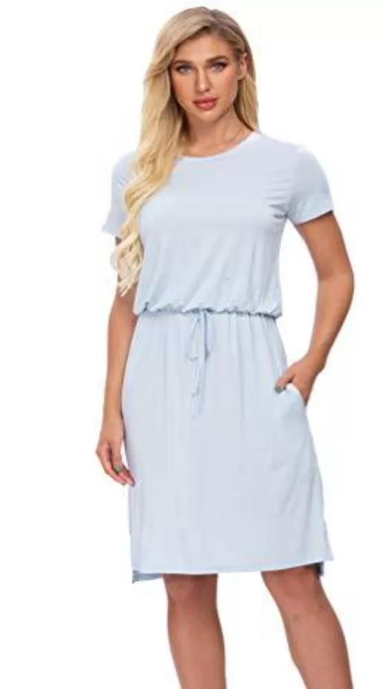 Casual Midi Dress with Pockets