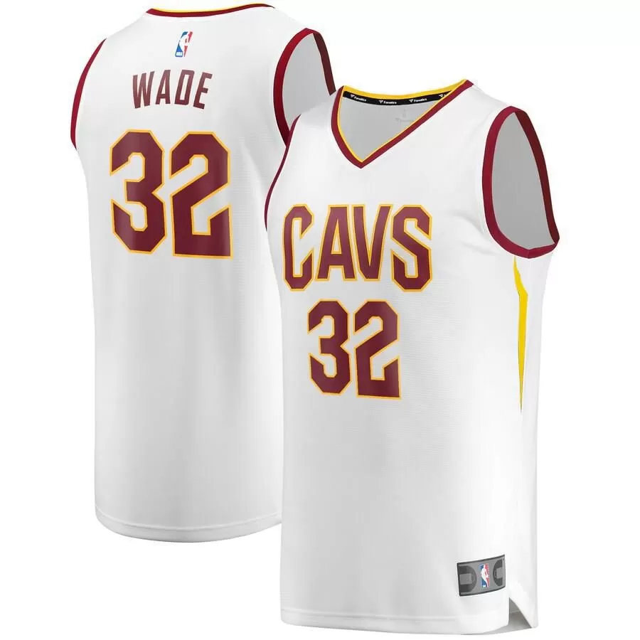 Cleveland Cavaliers Dean Wade Fanatics Branded Replica Fast Break Player Association Jersey Kids - White | Ireland V4777S2