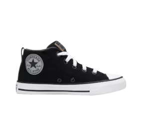 Converse Kids Chuck Taylor All Star Street Reflective Junior Mid Top Black