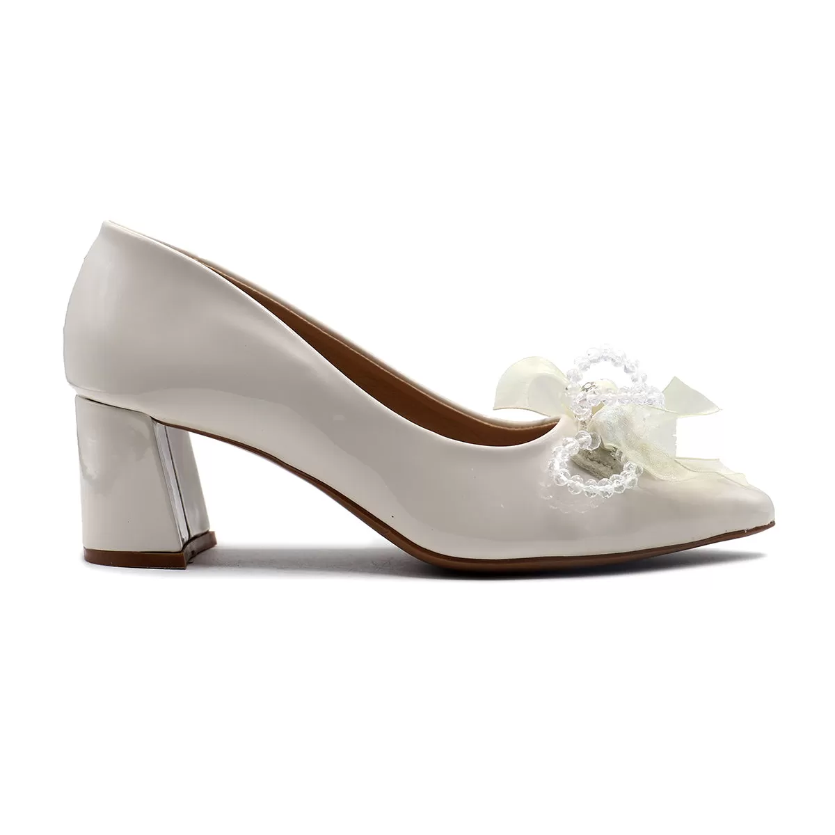 Cream Formal Court Shoes 085473