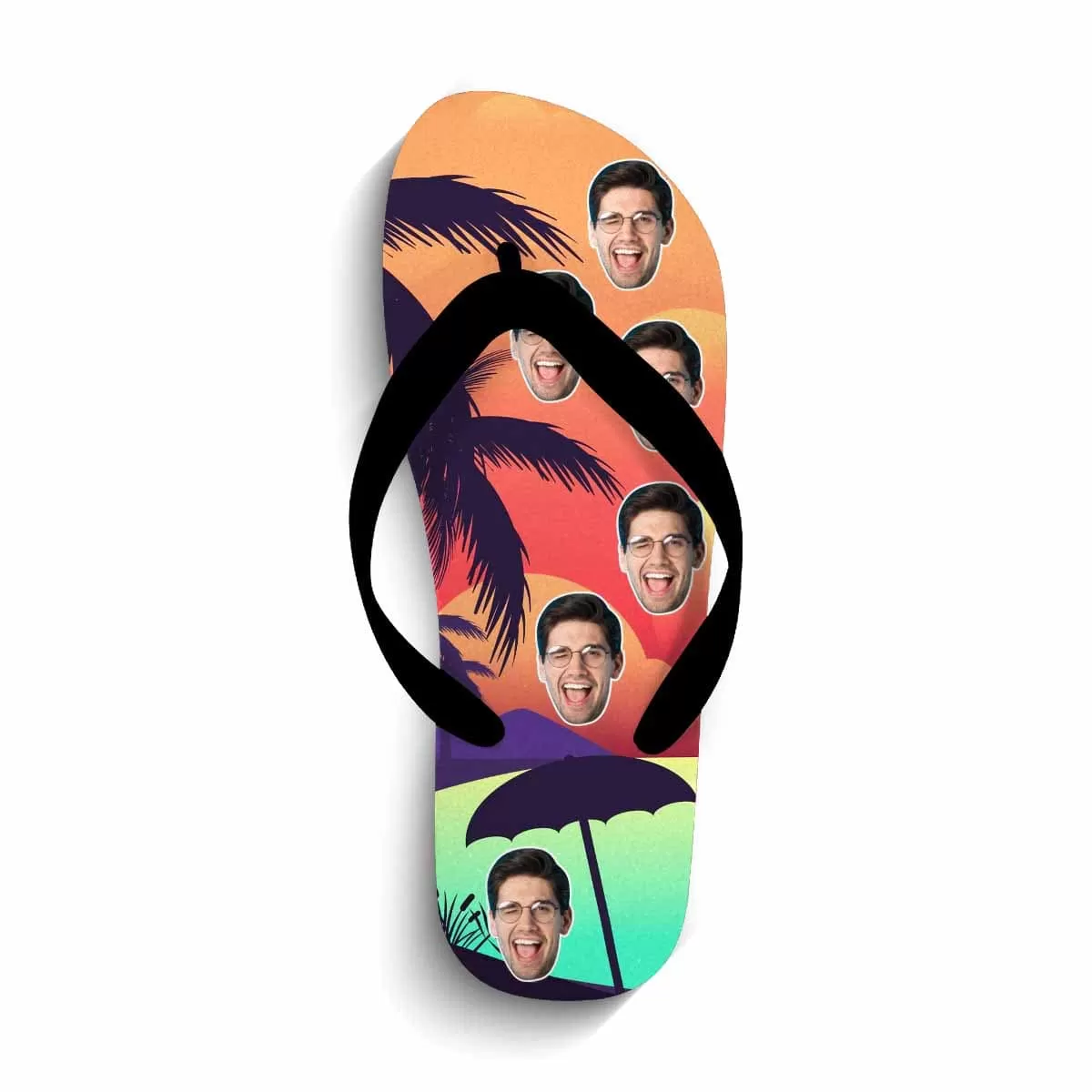 Custom Face Summer Beach Flip Flops For Both Man And Woman Funny Gift For Vacation,Wedding Ideas For Guests