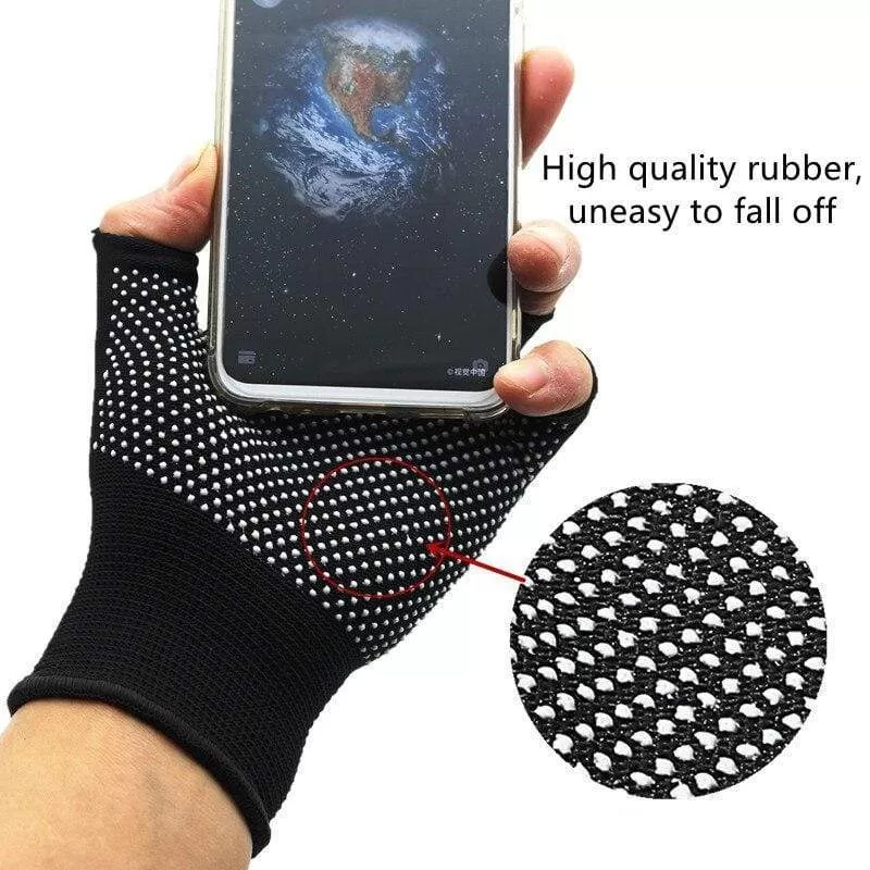 Cycling Gloves Summer Two-half Finger Motorcycle Gloves Sunscreen Fitness Bike Elastic Non-slip Half Finger Gloves Men Women