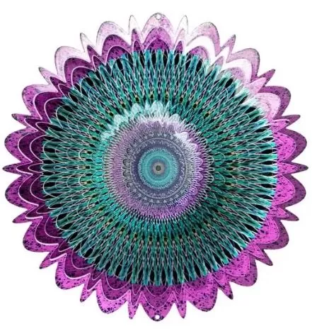 Decorative Wind Spinner - Mandala - Purple