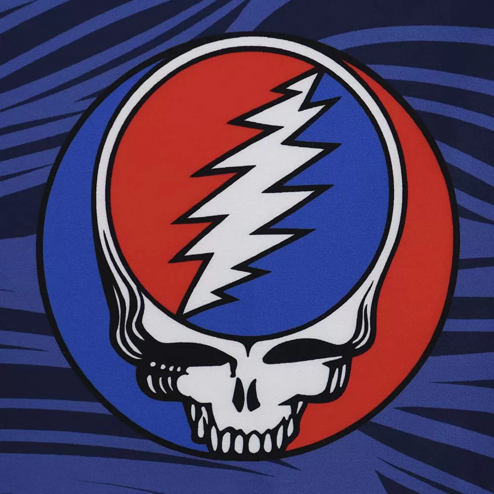 Grateful Dead | 48-54 Hybrid Board Shorts | Navy Spiral Steal Your Face