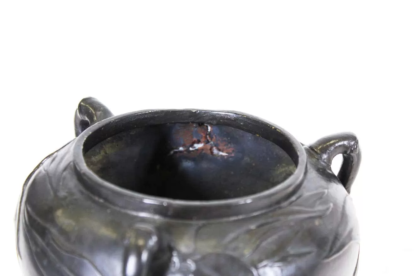 Japanese Meiji Bronze Tripod Vessel