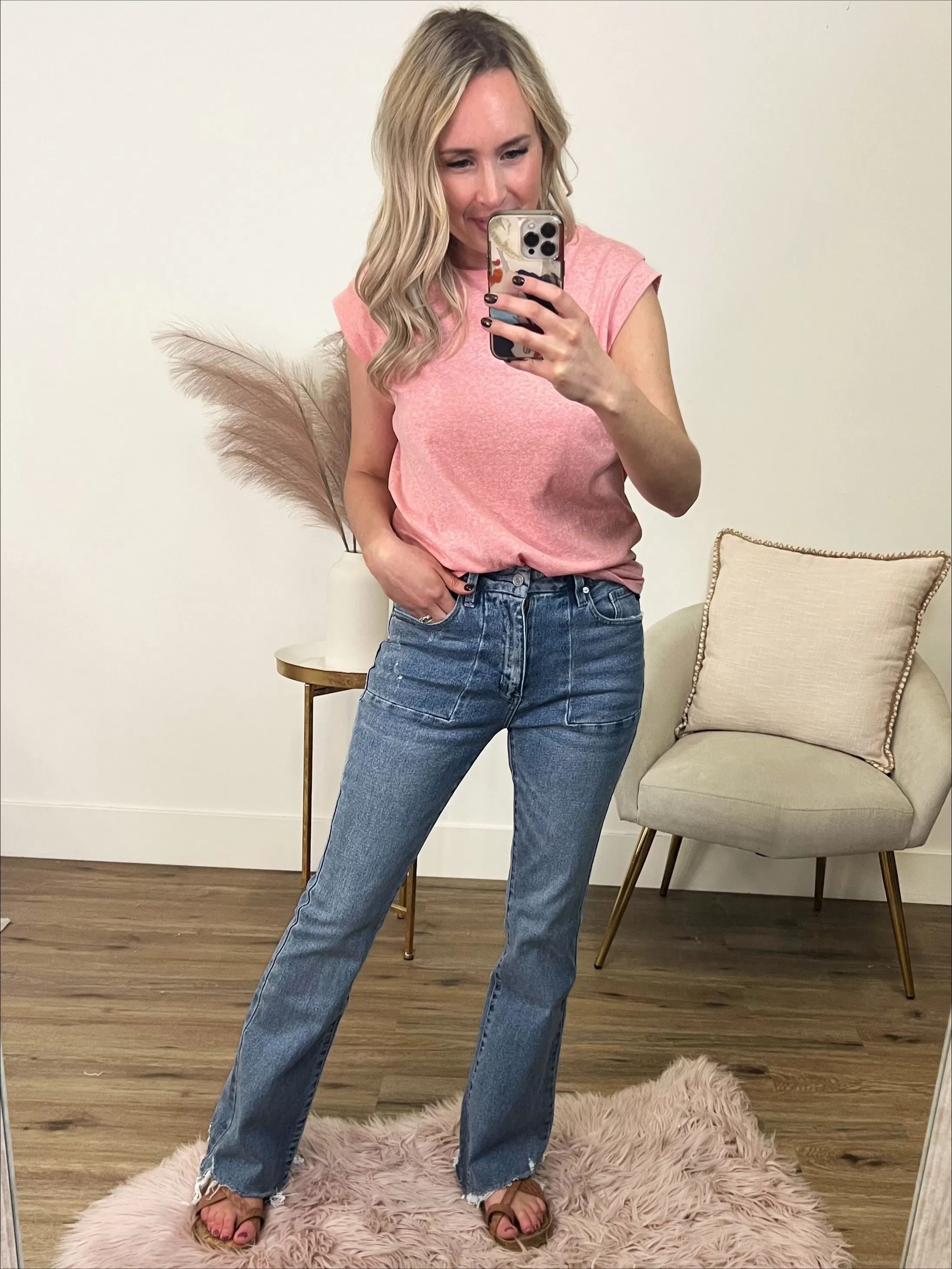 KanCan Myla Non Distressed Flare Jeans