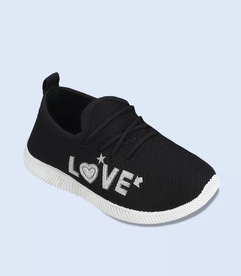 KB0131-BLACK-Boys Casual Sneakers