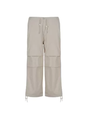 Obey Mina Parachute Pant Silver Grey