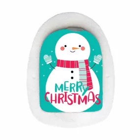 Omnipod decorative sticker: Merry Christmas snowman