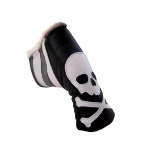 One-Of-A-Kind! Skull & Bones Monochromatic Blade Putter Headcover