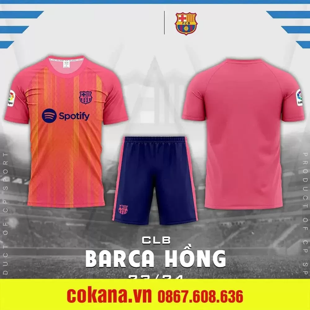 Quần áo bóng đá Barcelona thun lạnh CP Winsport