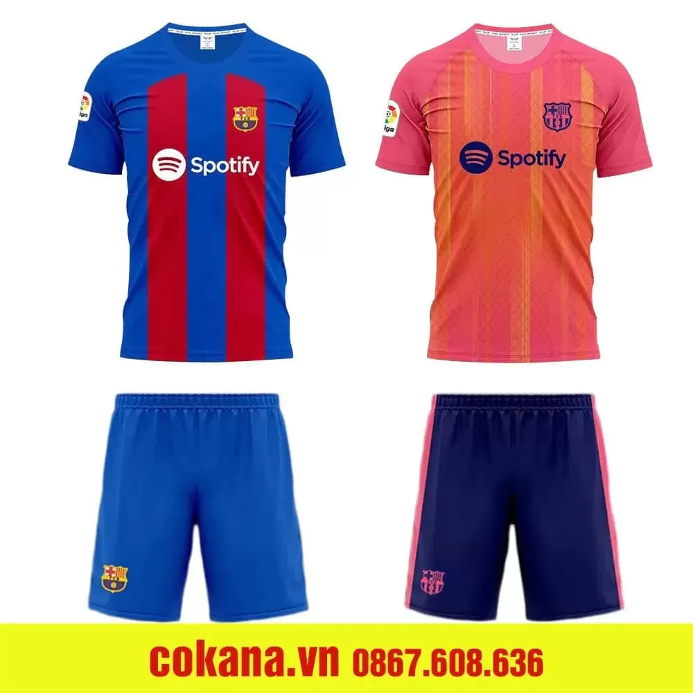 Quần áo bóng đá Barcelona thun lạnh CP Winsport