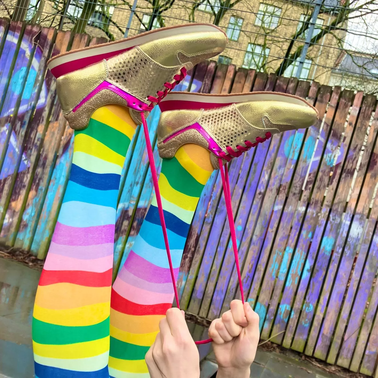 Rainbow Panorama Tights by Margot