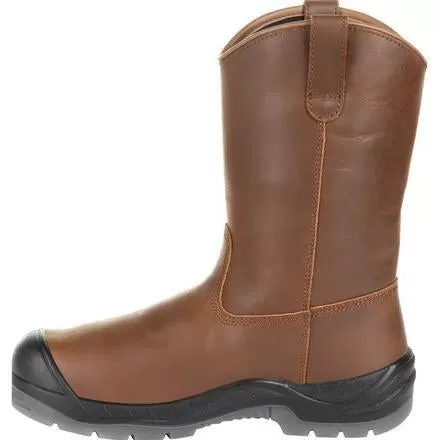 Rocky Men's Worksmart 11" Comp Toe Metgaurd WP Work Boot - Brown RKK0264