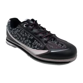 SaVi Women's Vienna Hearts Pink/Black/White Bowling Shoes