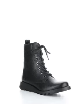 SILF015FLY 004 BLACK Round Toe Boots