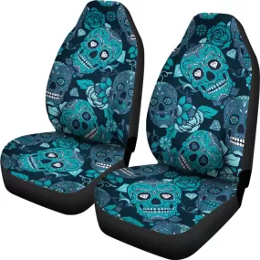 Sugar Skull Car Seat Covers (1 Pair)