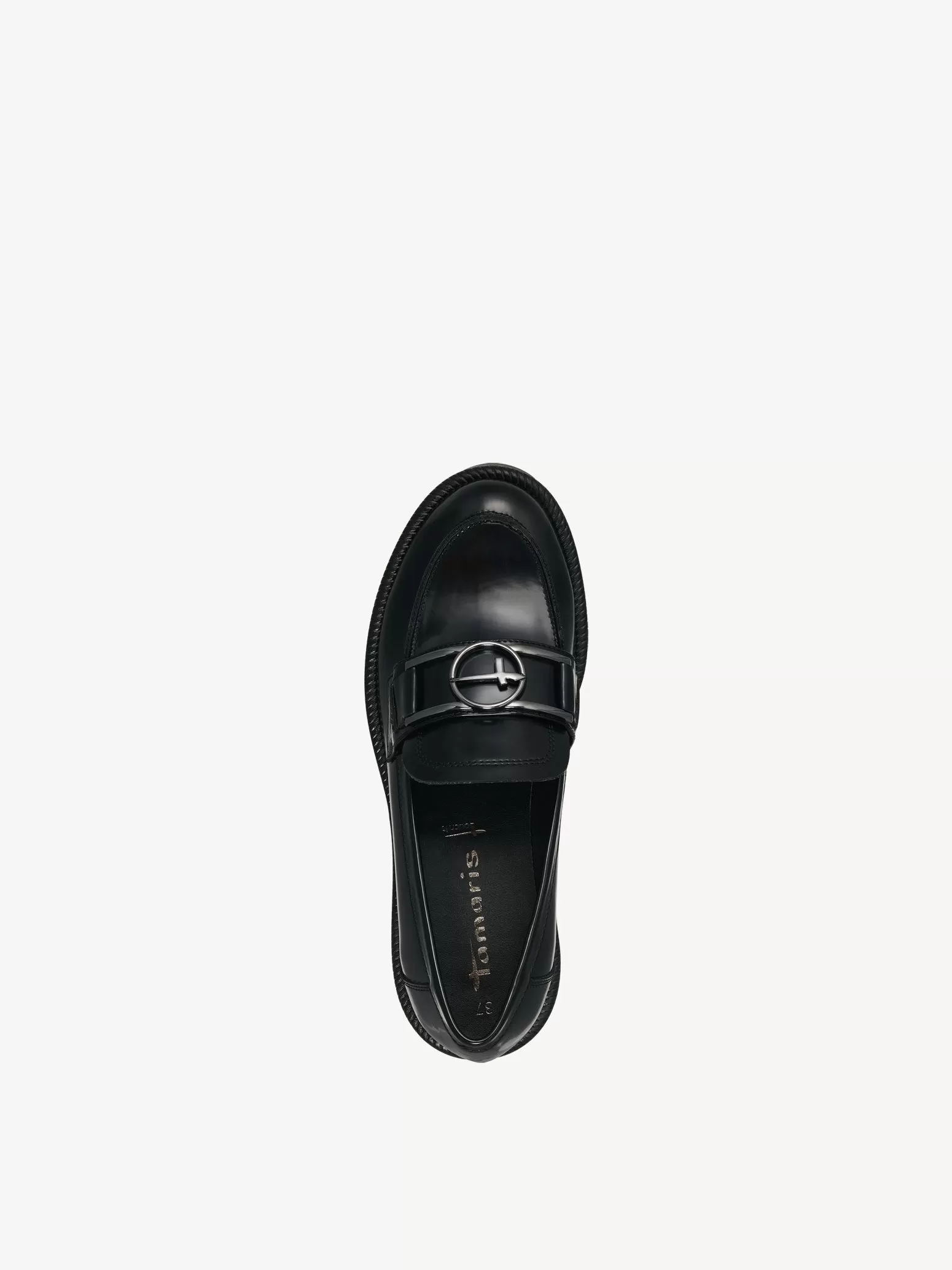 Tamaris Black Chunky Loafers