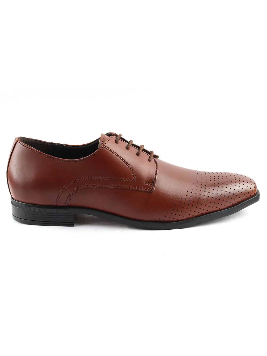 Tan Formal Derby Lace-ups