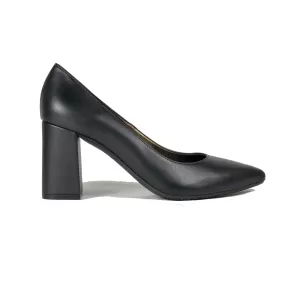 'Tanya 2' vegan leather high heel by Zette Shoes - black