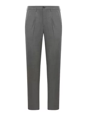 trousers with pleats