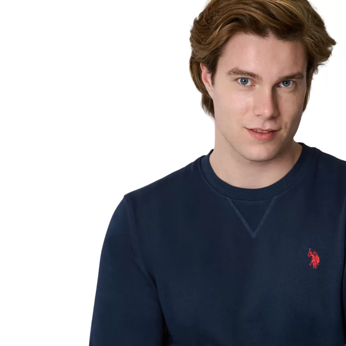 US Polo Assn Lightweight crewneck sweatshirt for men 6152652088 179 blue 