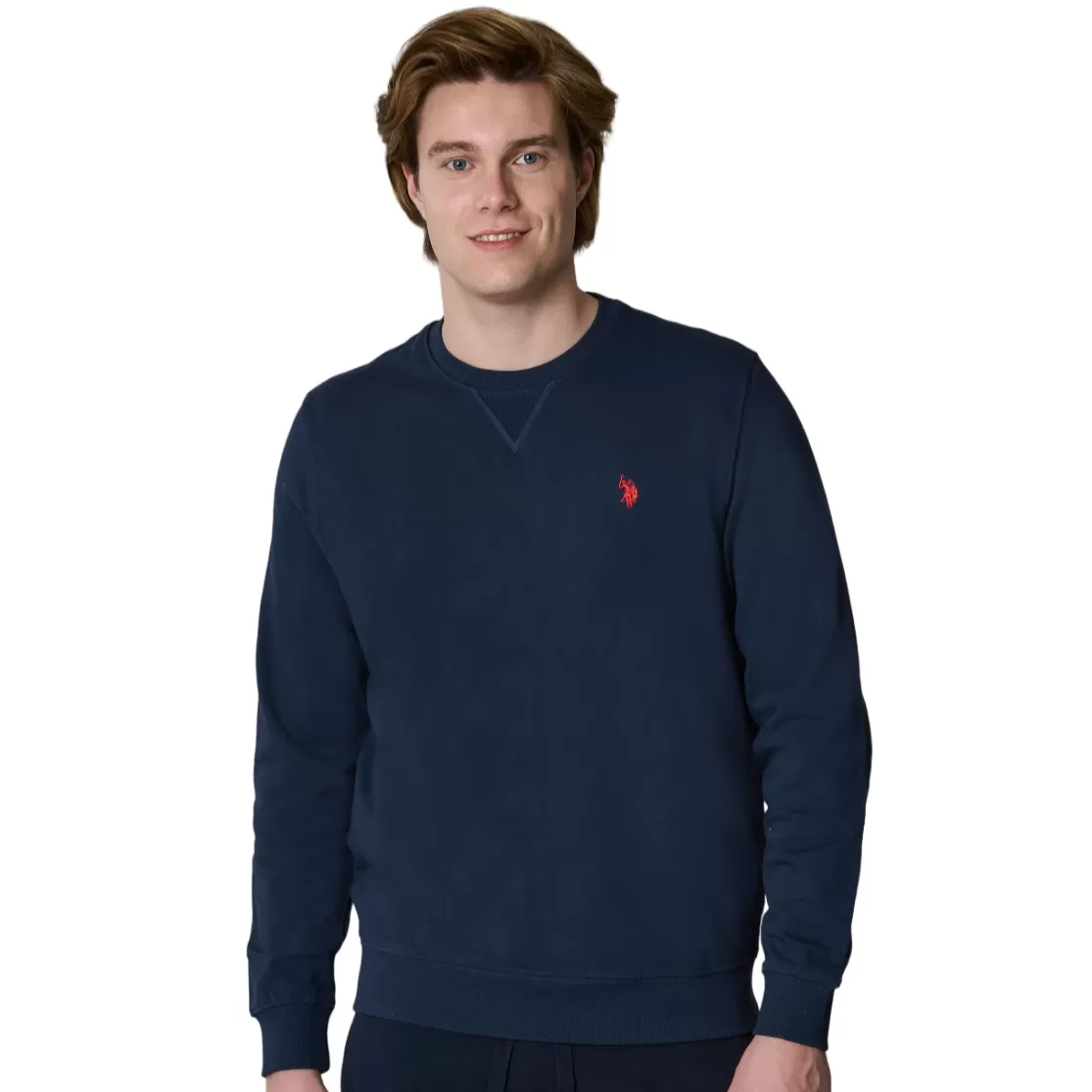 US Polo Assn Lightweight crewneck sweatshirt for men 6152652088 179 blue 